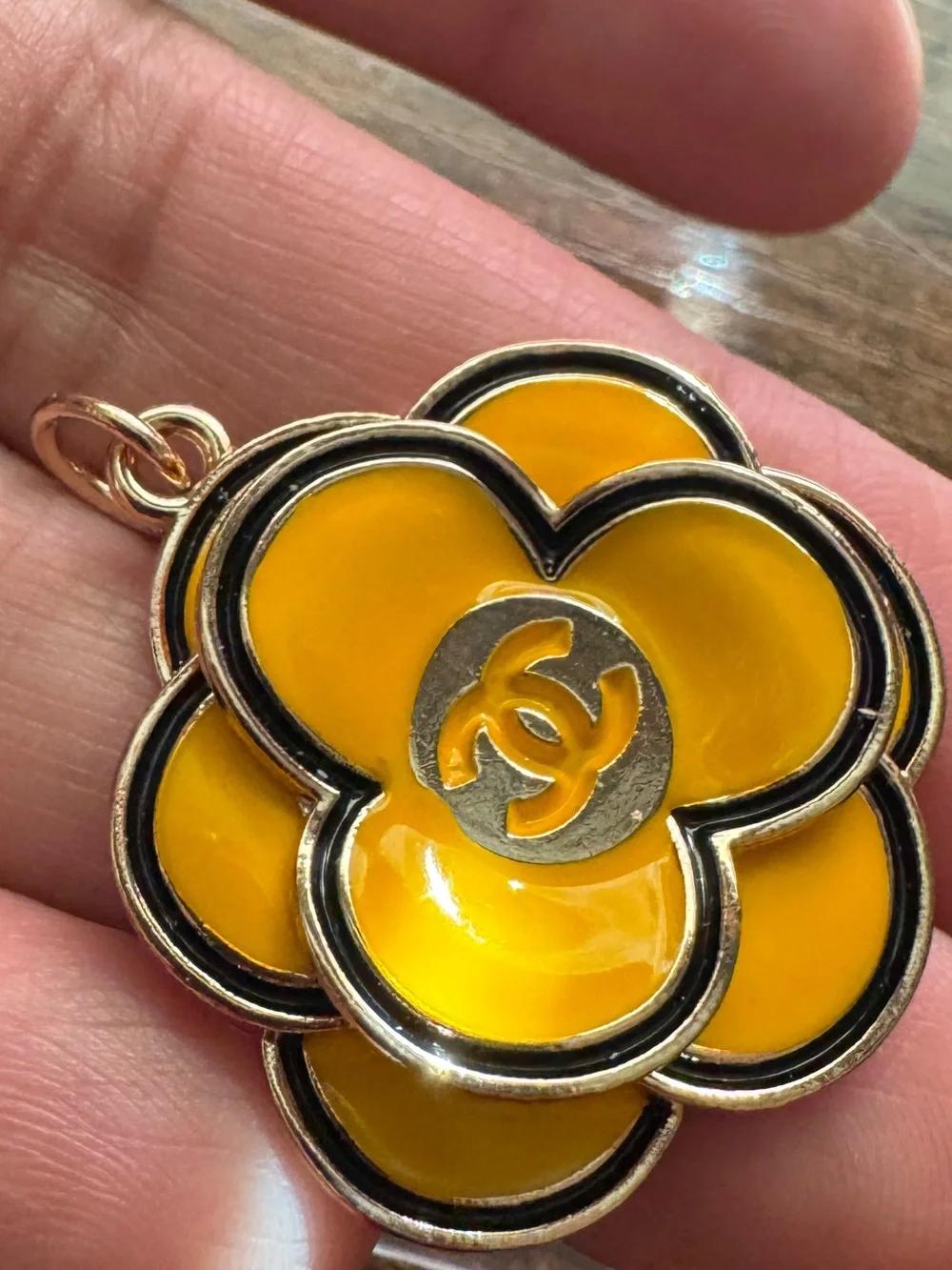Chanel Camellia yellow vintage charm